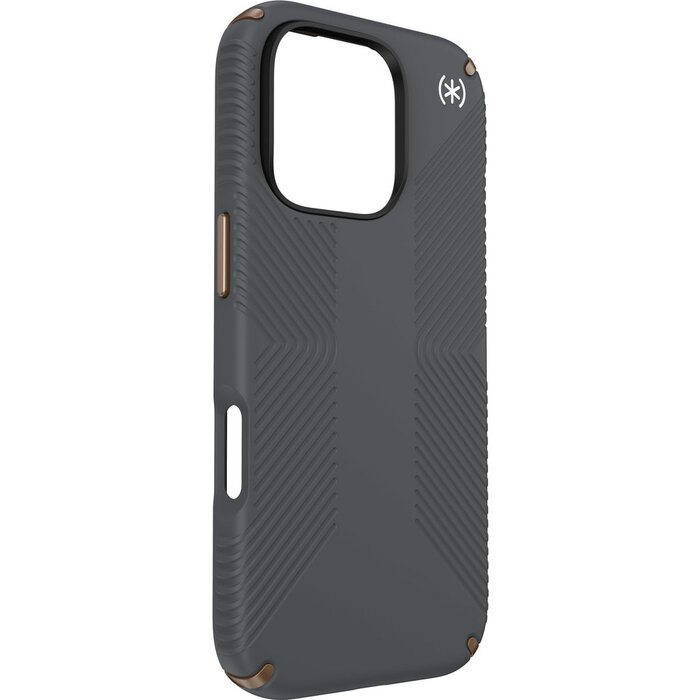 Speck Speck Presidio2 Grip Hoesje voor iPhone 16 Pro - Charcoal Grey