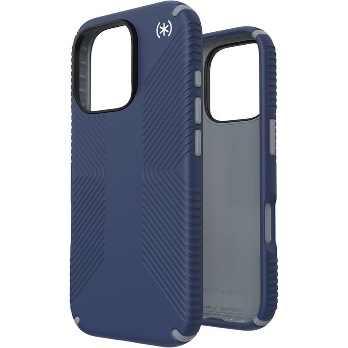 Speck Speck Presidio2 Grip Hoesje voor iPhone 16 Pro - Coastal Blue
