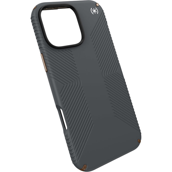 Speck Speck Presidio2 Grip Hoesje iPhone 16 Pro Max Charcoal Grey