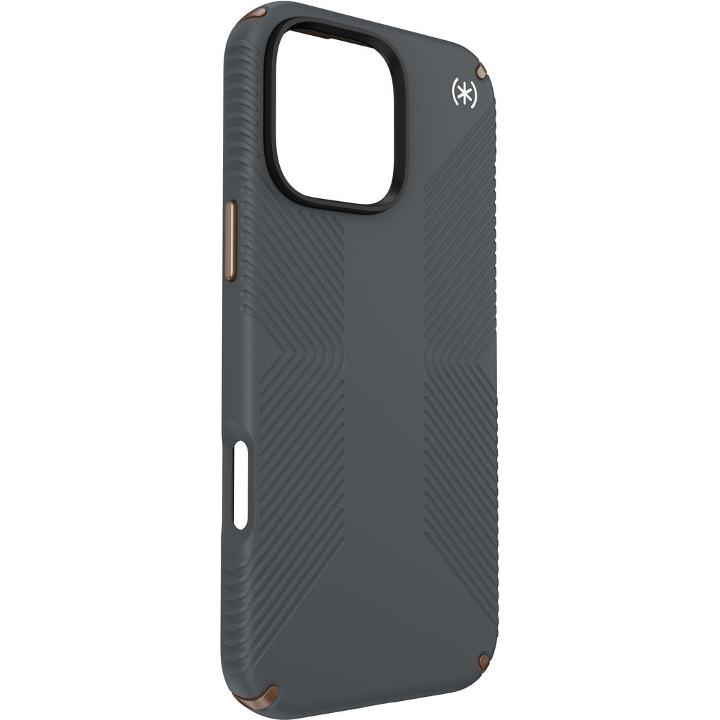 Speck Speck Presidio2 Grip Hoesje iPhone 16 Pro Max Charcoal Grey