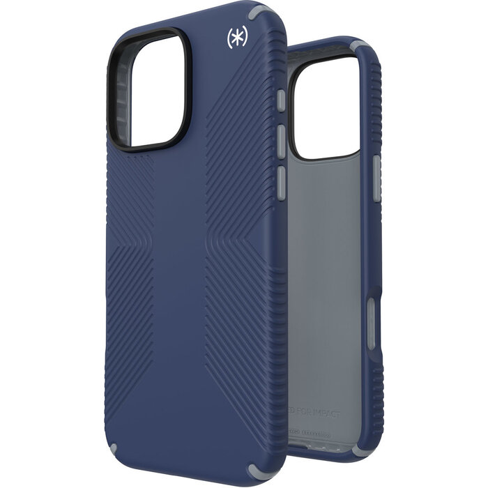 Speck Speck Presidio2 Grip Hoesje voor iPhone 16 Pro Max - Coastal Blue - met Microban