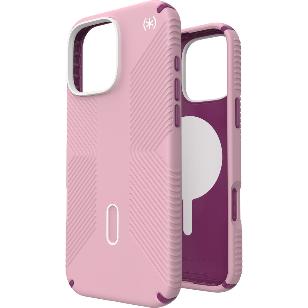 Speck Speck Presidio2 Grip iPhone 16 Pro Max Hoesje - Wednesday Pink