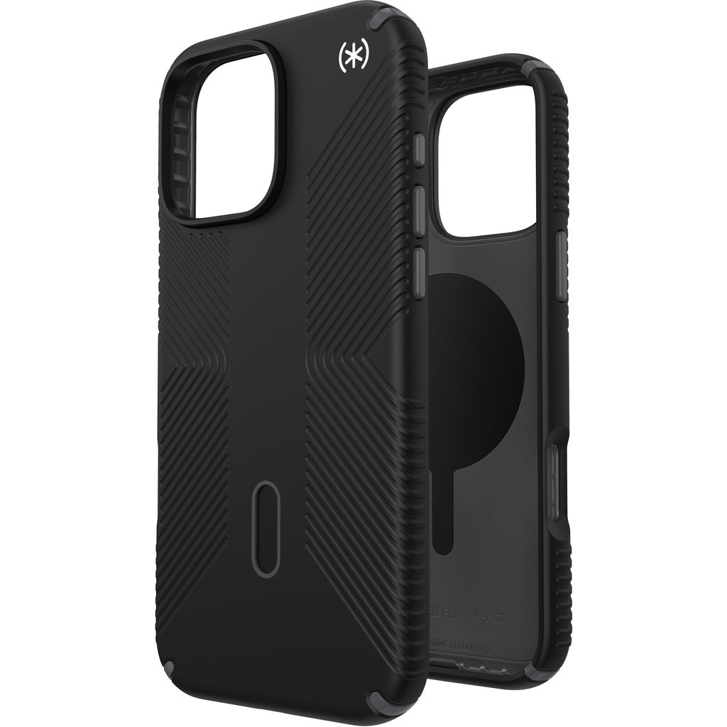 Speck Speck Presidio2 Grip + ClickLock Case Apple iPhone 16 Pro Max Zwart