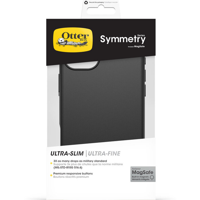 Otterbox OtterBox Symmetry Series MagSafe Hoesje voor Apple iPhone 16 Plus - Zwart