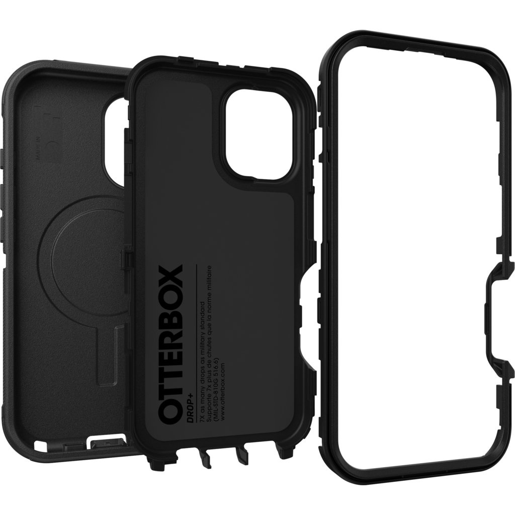 Otterbox OtterBox Defender MagSafe Hoesje voor iPhone 16 - Zwart