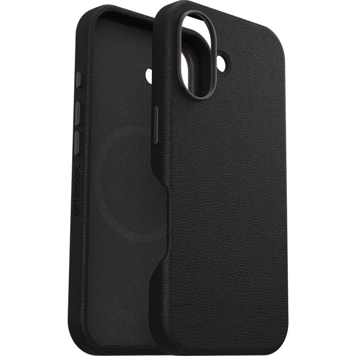 Otterbox OtterBox Symmetry Series Cactus Leather Case voor Apple iPhone 16 - Noir Ash