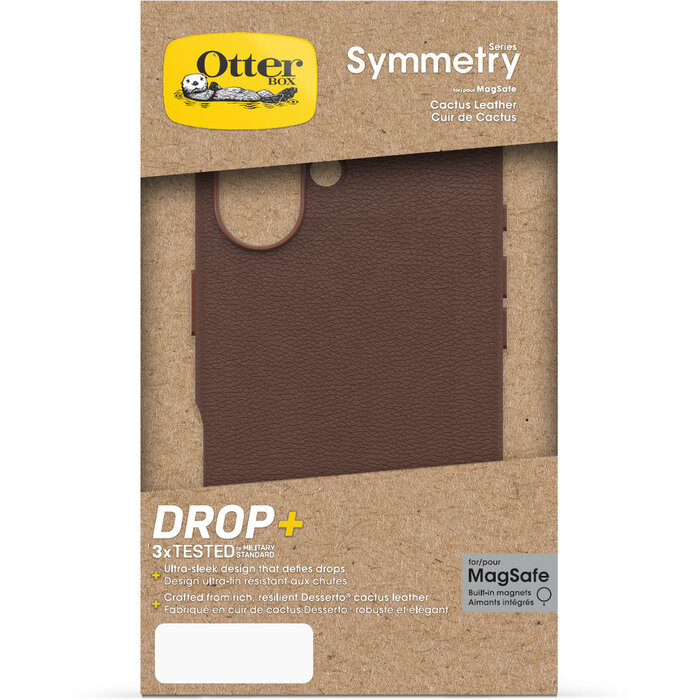 Otterbox OtterBox Symmetry Series Cactus Leather Case voor Apple iPhone 16 - Rich Adobe