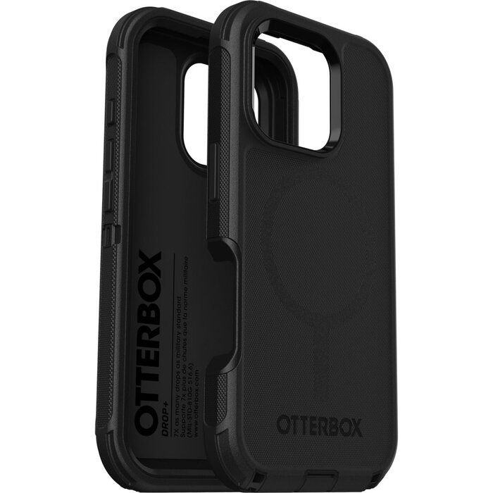 Otterbox OtterBox Defender MagSafe Case voor Apple iPhone 16 Pro - Zwart - Valbestendige Hoes