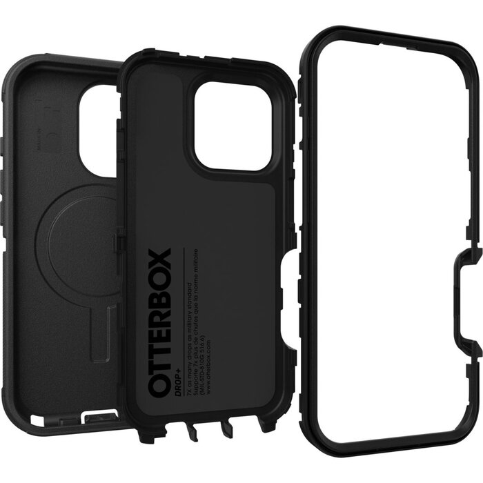 Otterbox OtterBox Defender MagSafe Case voor Apple iPhone 16 Pro - Zwart - Valbestendige Hoes
