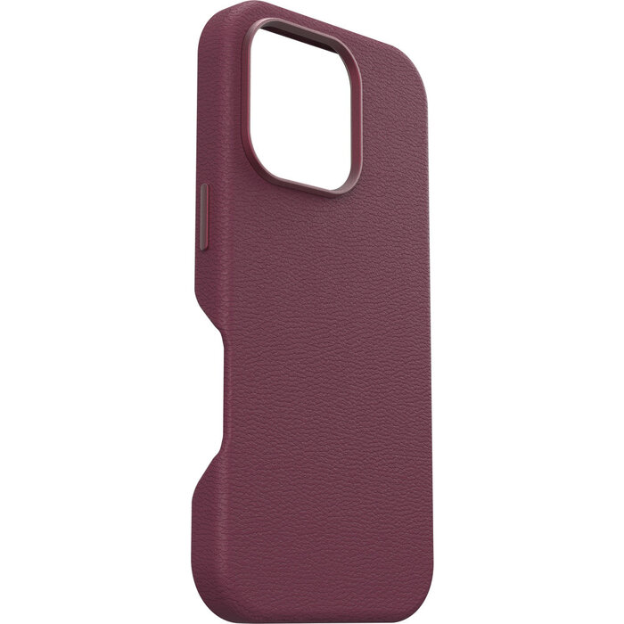 Otterbox OtterBox Symmetry Series Cactus Leather Case met MagSafe voor Apple iPhone 16 Pro - Maroon Bells