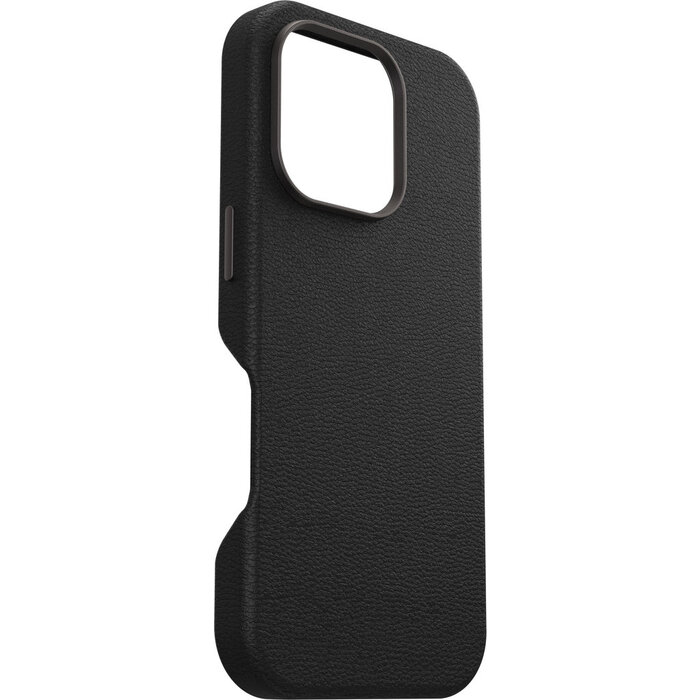 Otterbox OtterBox Symmetry Series Cactus Leather MagSafe Case voor Apple iPhone 16 Pro - Noir Ash