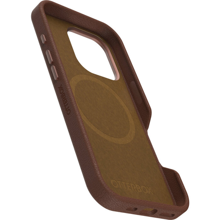 Otterbox OtterBox Symmetry Series Cactus Leather Case met MagSafe voor Apple iPhone 16 Pro - Rich Adobe