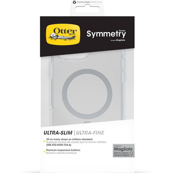 Otterbox OtterBox Symmetry Series MagSafe Hoesje voor Apple iPhone 16 Pro Max - Transparant