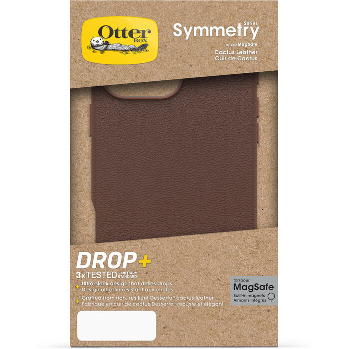 Otterbox OtterBox Symmetry Series Cactus Leather Case voor Apple iPhone 16 Pro Max - Rich Adobe