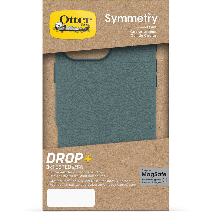 Otterbox OtterBox Symmetry Series Cactus Leather MagSafe Case voor iPhone 16 Pro Max - Juniper Sprig
