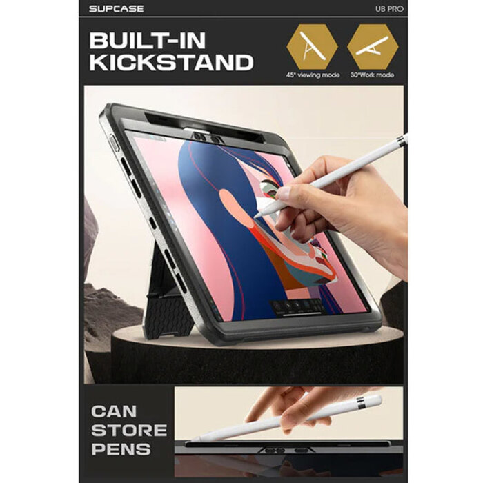 Supcase Supcase Unicorn Beetle Pro Hoes voor iPad Pro 13 (2024) - Zwart