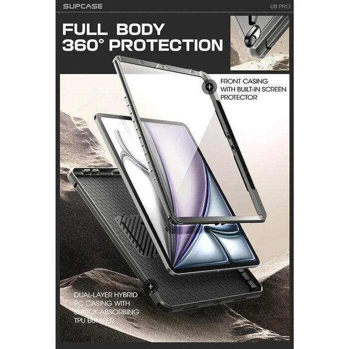 Supcase Supcase Unicorn Beetle Pro Hoes iPad Air 11 (2024/2025) Zwart