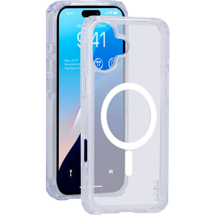 SoSkild SoSkild Defend MagSafe Case voor Apple iPhone 16 - Transparant - Schokbestendig