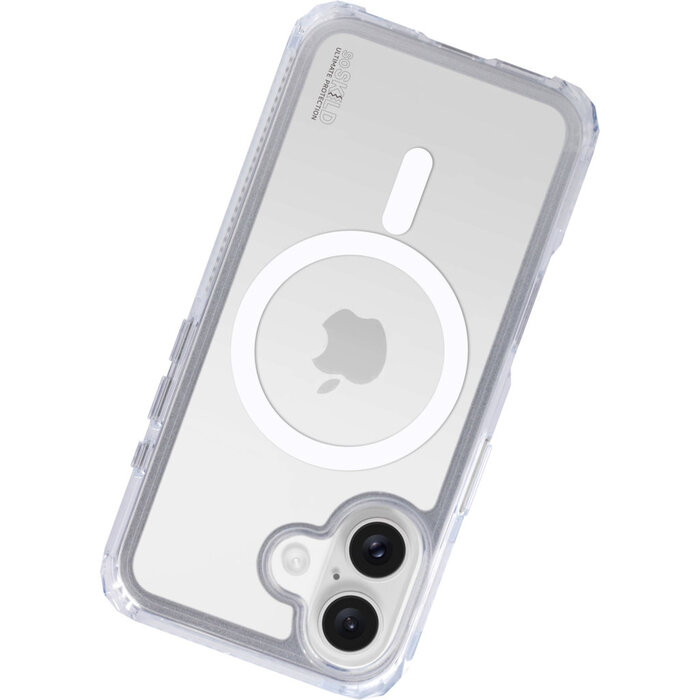 SoSkild SoSkild Defend MagSafe Case voor Apple iPhone 16 - Transparant - Schokbestendig