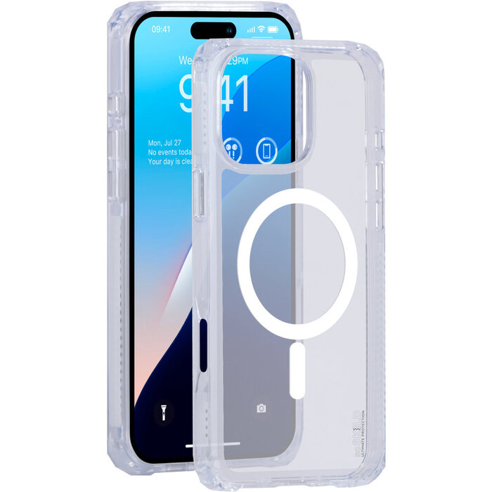 SoSkild SoSkild Defend Case voor iPhone 16 Pro Max - MagSafe - Transparant - Schokabsorberend