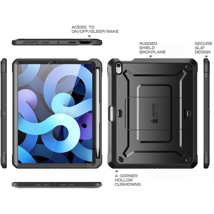 Supcase Supcase Unicorn Beetle Pro Rugged Case voor Apple iPad Mini 6 (2021) / 7 (2024) - Zwart