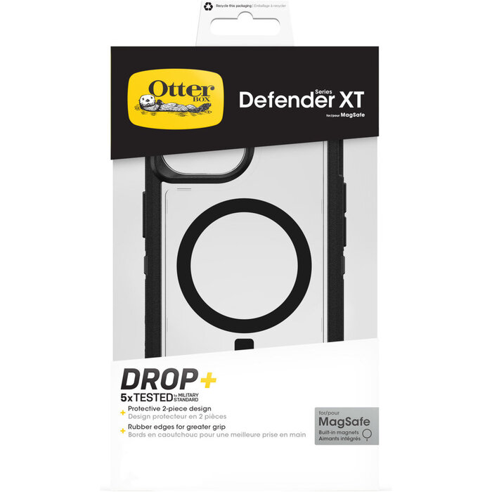 Otterbox OtterBox Defender XT Case voor iPhone 13, 14, 15, 16e, 17e - MagSafe - Clear/Black