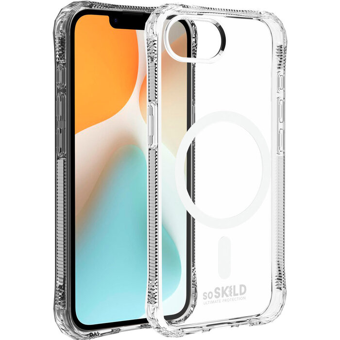 SoSkild SoSkild Defend Case Magnetic Ring voor Apple iPhone 17e/16e - Transparant