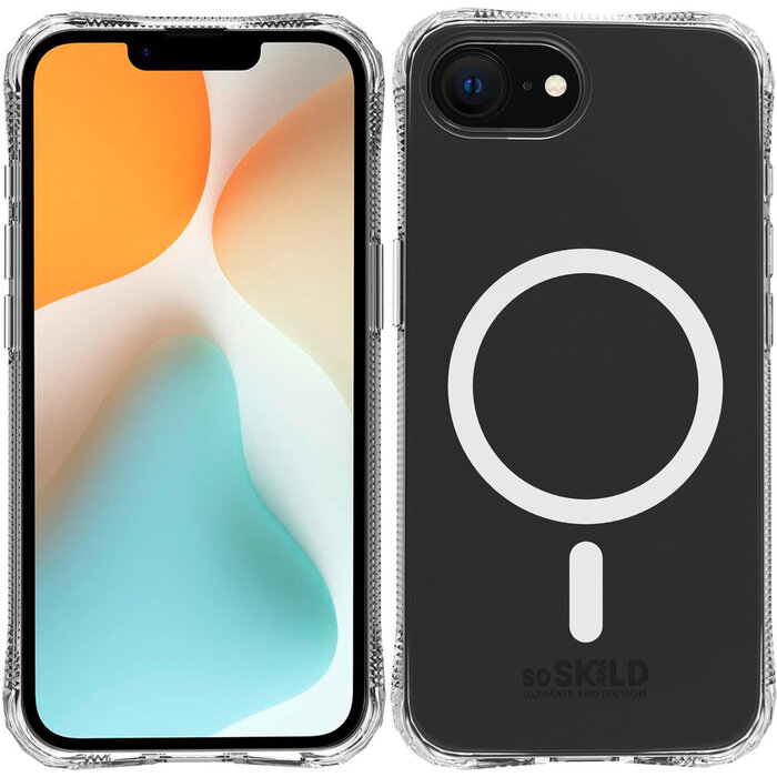 SoSkild SoSkild Defend Case Magnetic Ring voor Apple iPhone 17e/16e - Transparant