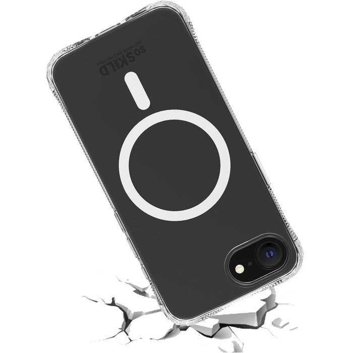 SoSkild SoSkild Defend Case Magnetic Ring voor Apple iPhone 17e/16e - Transparant