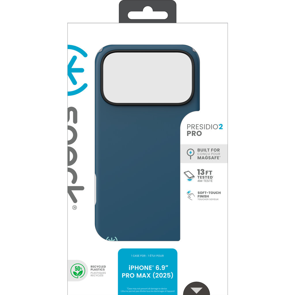 Speck Speck Presidio2 Pro MagSafe Hoesje iPhone 17 Pro Max - Deep Sea Blue