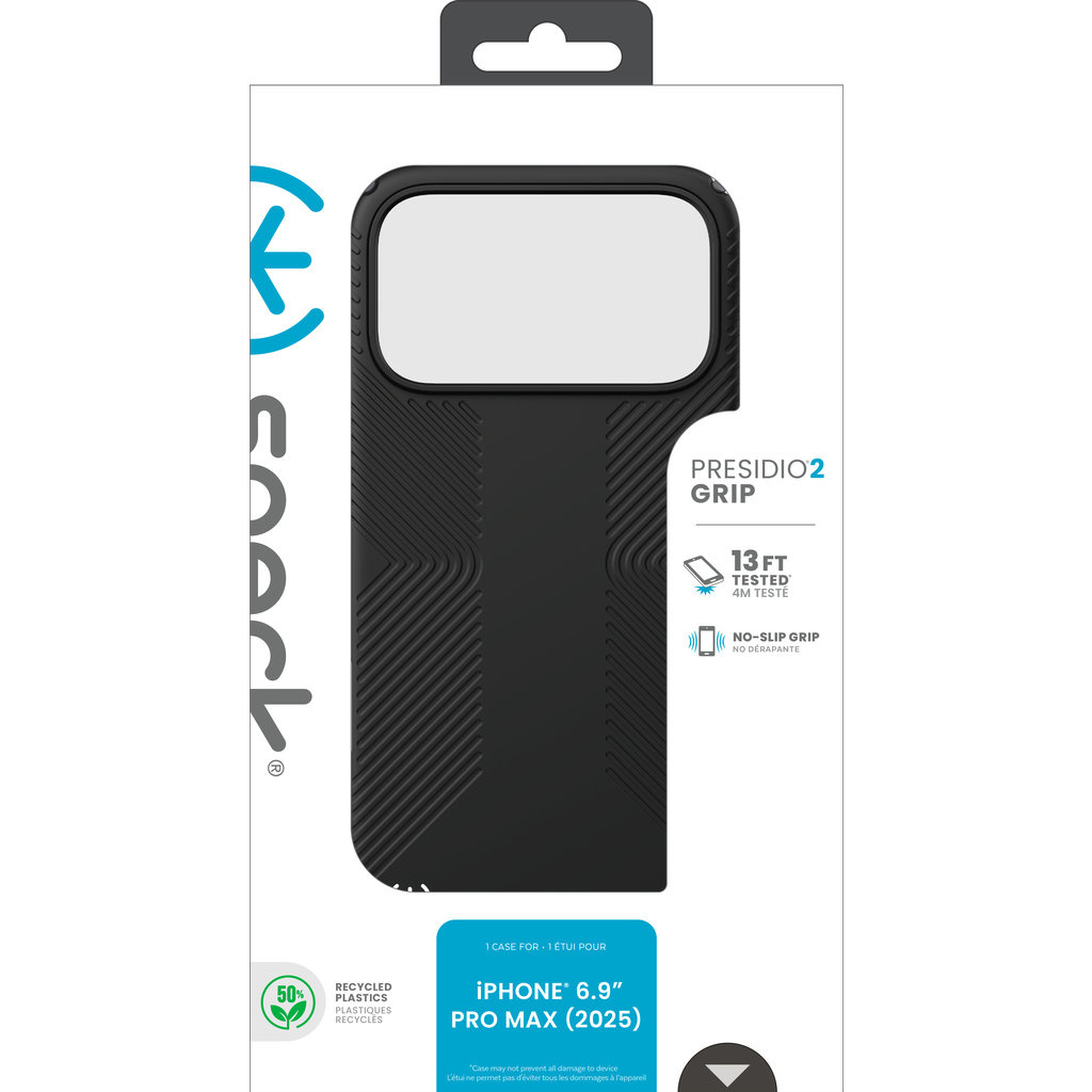 Speck Speck Presidio2 Grip Case iPhone 17 Pro Max Zwart