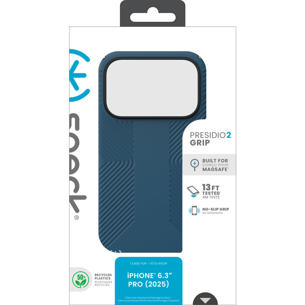 Speck Speck Presidio2 Grip MagSafe Hoesje iPhone 17 Pro - Deep Sea Blue