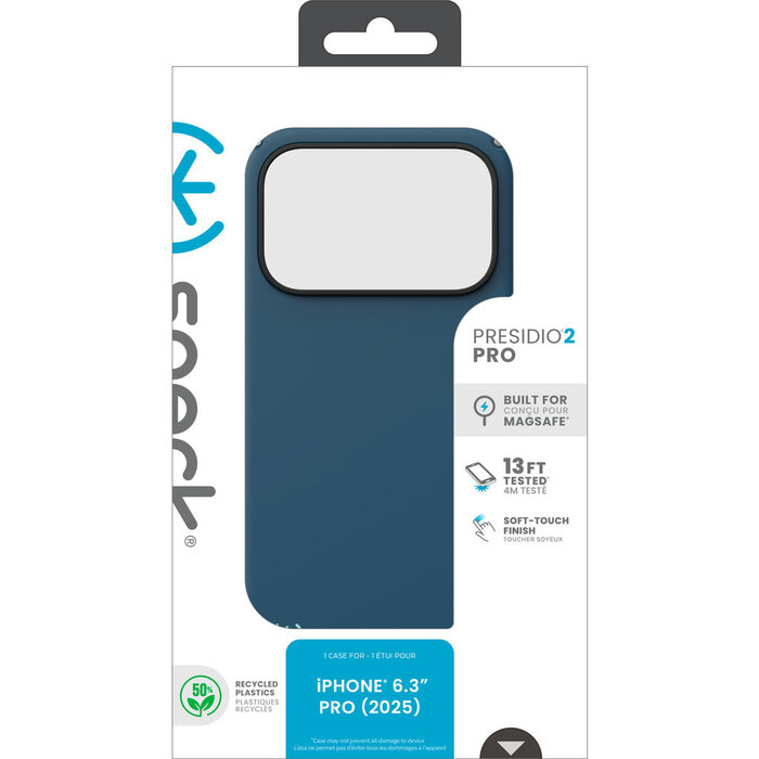 Speck Speck Presidio2 Pro MagSafe Case voor Apple iPhone 17 Pro - Deep Sea Blue
