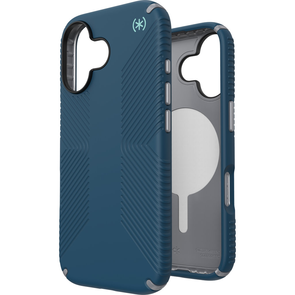 Speck Speck Presidio2 Grip MagSafe Hoesje iPhone 17 - Deep Sea Blue
