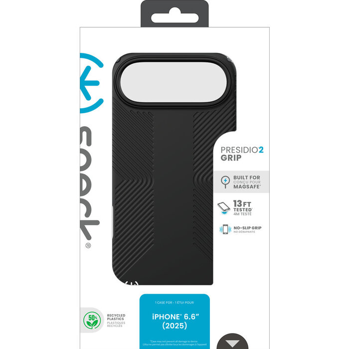 Speck Speck Presidio2 Grip MagSafe Hoesje voor Apple iPhone Air - Zwart