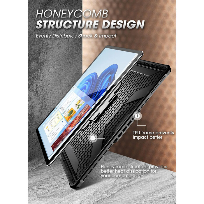 Supcase Supcase Unicorn Beetle Pro Hoes voor Surface Pro 9/10/11 - Zwart