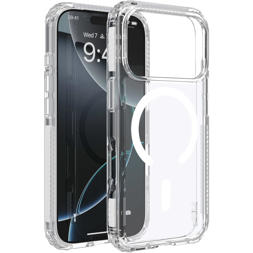 SoSkild SoSkild Apple iPhone 17 Pro Defend Case Magnetic Ring Transparent