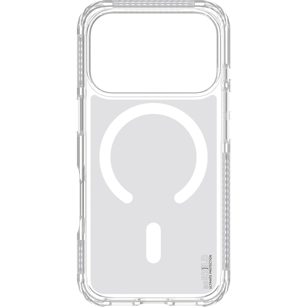 SoSkild SoSkild Apple iPhone 17 Pro Defend Case Magnetic Ring Transparent