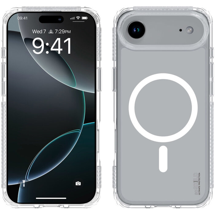 SoSkild SoSkild Apple iPhone Air Defend Case Magnetic Ring Transparent