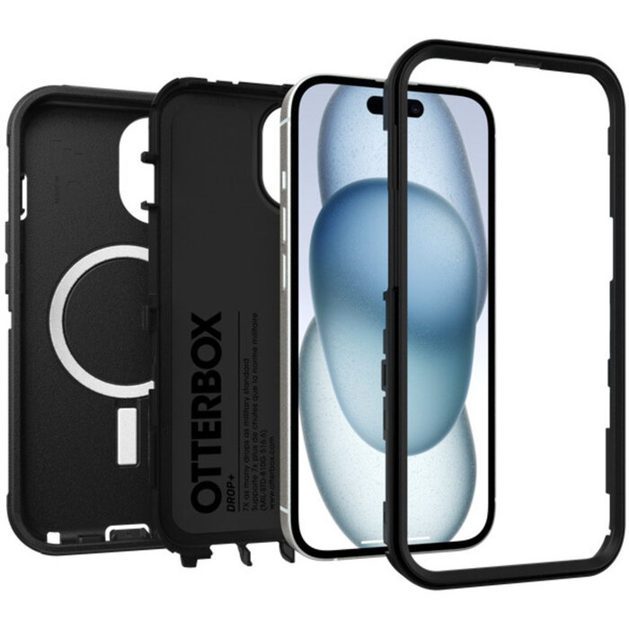 Otterbox OtterBox Defender MagSafe Case voor iPhone 13, 14, 15, 16e & 17e - Zwart - Rugged Protection