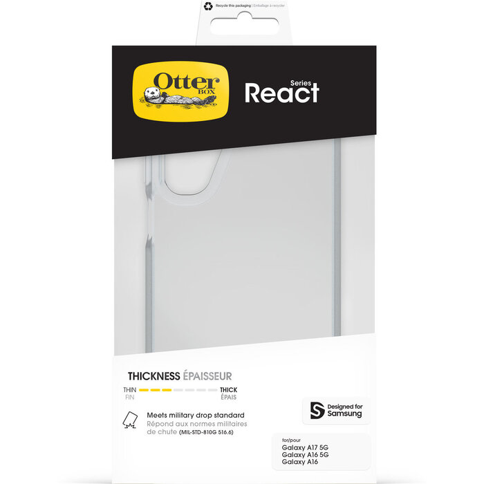 Otterbox OtterBox React Case voor Samsung Galaxy A17 - Krasbestendig - Clear