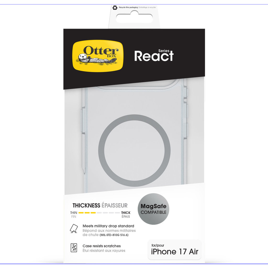Otterbox OtterBox React Series MagSafe Hoesje voor iPhone - Transparant