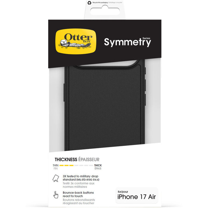Otterbox OtterBox Symmetry Series MagSafe Back Cover voor Apple iPhone Air - Zwart