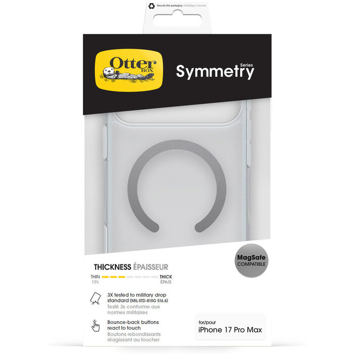 Otterbox OtterBox Symmetry Series MagSafe Hoesje voor iPhone 17 Pro Max - Clear