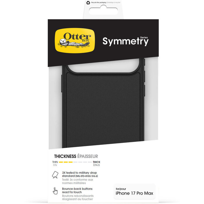 Otterbox OtterBox Symmetry Series MagSafe Case voor Apple iPhone 17 Pro Max Zwart