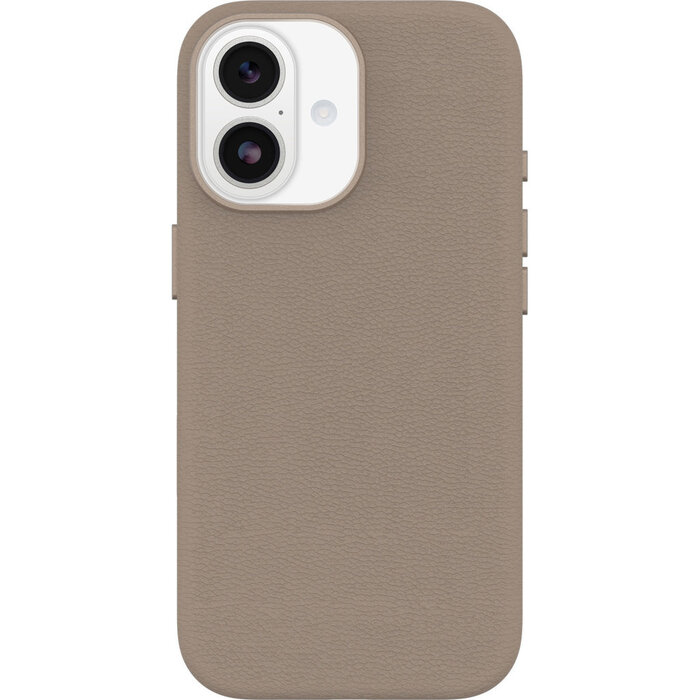 Otterbox OtterBox Symmetry Series Cactus Leather Case met MagSafe voor Apple iPhone 17 - Lichtgrijs