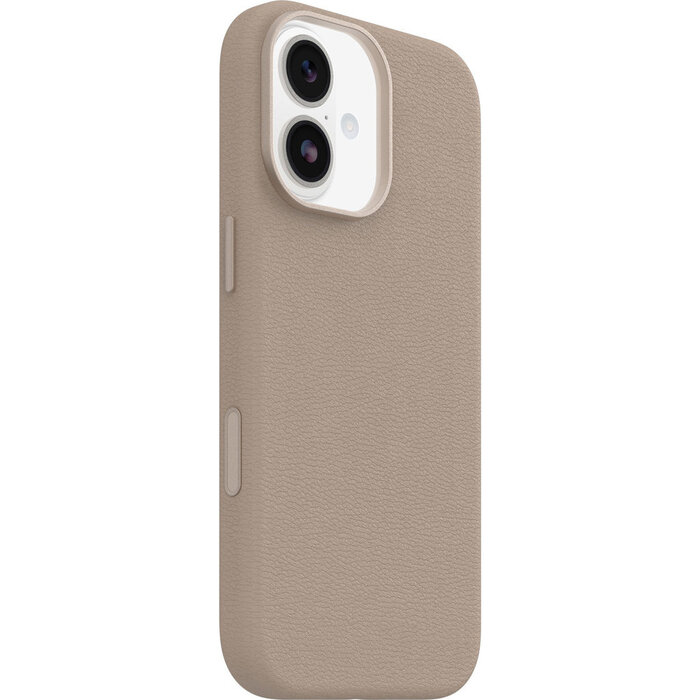 Otterbox OtterBox Symmetry Series Cactus Leather Case met MagSafe voor Apple iPhone 17 - Lichtgrijs