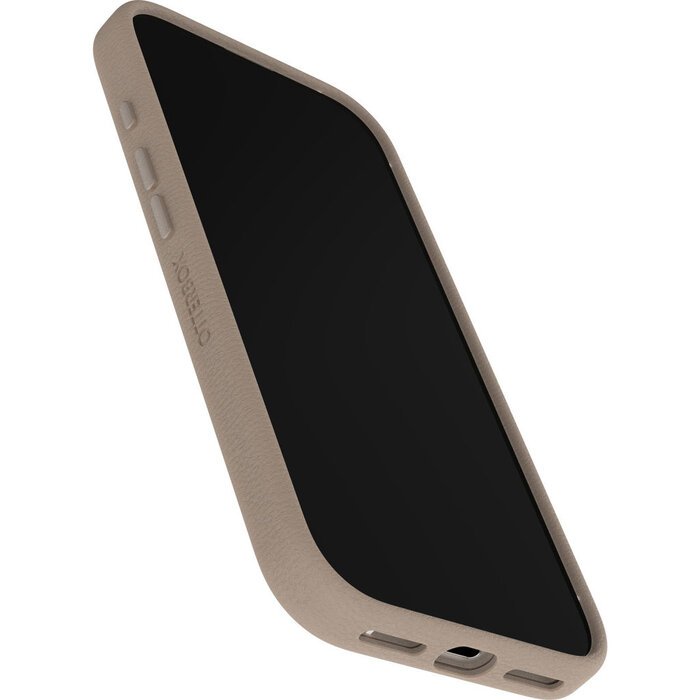 Otterbox OtterBox Symmetry Series Cactus Leather Case met MagSafe voor Apple iPhone 17 - Lichtgrijs