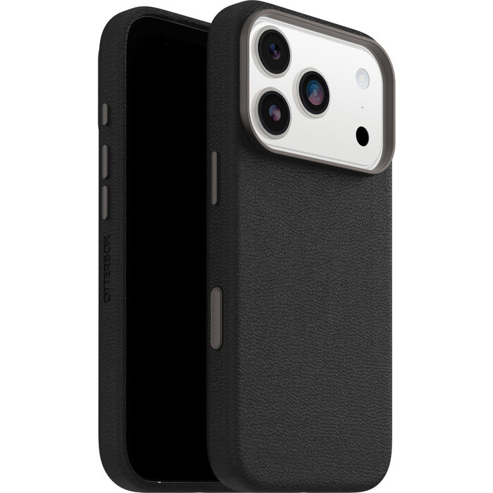 Otterbox OtterBox Symmetry Series Cactus Leather Case voor iPhone 17 Pro - Zwart (MagSafe)