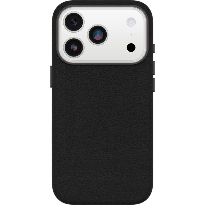 Otterbox OtterBox Symmetry Series Cactus Leather Case voor iPhone 17 Pro - Zwart (MagSafe)